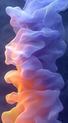 Fototapeta premium Abstract swirling colorful smoke.