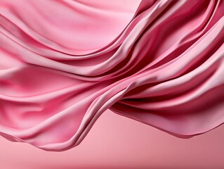 Obraz premium A close up of a pink fabric with a pink background