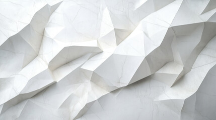 Fototapeta premium Textured white wall with abstract geometric patterns in a modern interior space