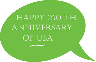 thank you message Happy 250th anniversary of USA