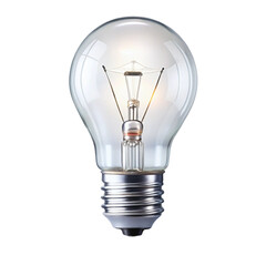 Light bulb isolated on transparent background  
