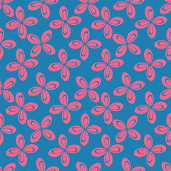Seamless pattern with flowers and plants