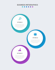 Vertical progress bar featuring 3 arrow-shaped elements, symbolizing the three stages of business strategy and progression. Clean timeline infographic design template. Vector for mobile presentation.