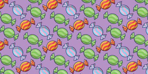 Candy wrapper pattern vector. Candy wrapper symbol. Wallpaper. Empty space for text. Copy space.