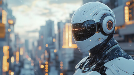 ai robot thinking process with futuristic robotic intelligence concepts and advanced humanoid design for artificial intelligence innovation





