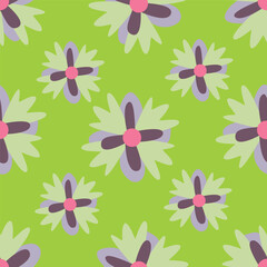 Wallpaper in the style of Baroque. Seamless vector background. Set of colored floral ornament. Graphic pattern for fabric, wallpaper, packaging