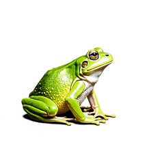 frog sitting isolated on transparent background