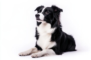 Fototapeta premium Adorable black and white Border Collie
