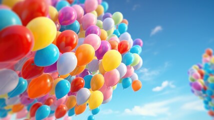 Vibrant balloon festival celebration open sky photography bright atmosphere aerial view joyful gathering