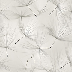 abstract dandelion seeds - seamless pattern