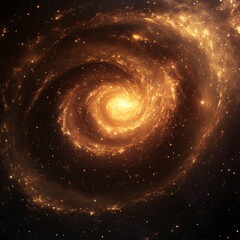 Abstract spiral galaxy with glowing particles in brown, ethereal and mesmerizing --v 6.1 Job ID: 6ca96bf8-0ccb-4167-bad3-1b4c691e43a6
