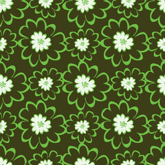 Wallpaper in the style of Baroque. Seamless vector background. Set of colored floral ornament. Graphic pattern for fabric, wallpaper, packaging