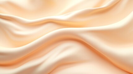 Obraz premium A silky pastel peach fabric with soft textures and luxurious folds for sophisticated design