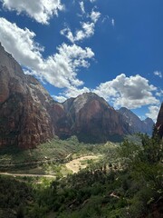view of the mountains