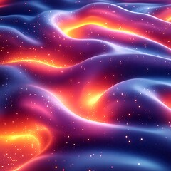 Obraz premium Bright neon colors flowing futuristic abstract design picture