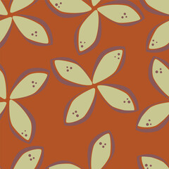 Seamless pattern with flowers and plants