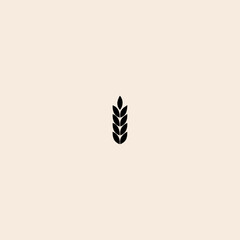wheat icon flat vector design.