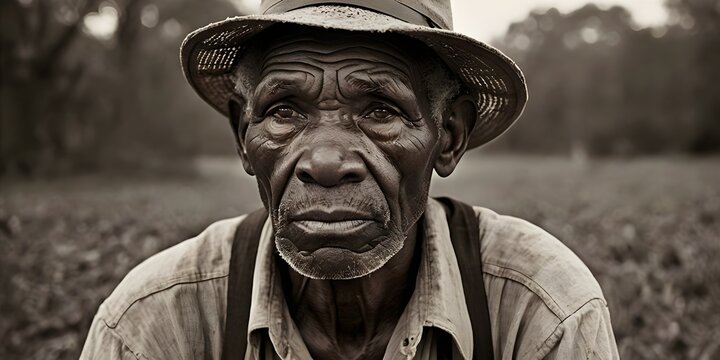 vintage African American man farmer sharecropper agriculture