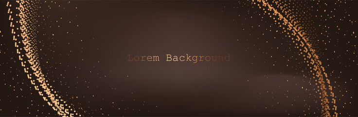 Abstract vector background. Card in a futuristic style. Elegant background for business presentations. Lines, point, plane in 3D space.Abstract Music background. Big Data Particle Flow Visualisation.t