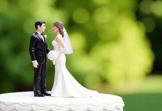 bride and groom on the wedding day