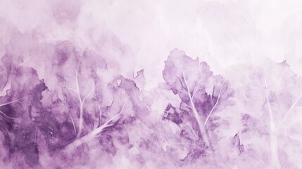 Fototapeta premium Collard greens in watercolor tones in purple, soft and dreamy High quality illustration --chaos 10 --ar 16:9 --style raw --stylize 10 --v 6.1 Job ID: d84cef2b-3644-4992-a455-dc773ec8aecd