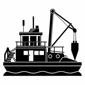 Barge clip art preview