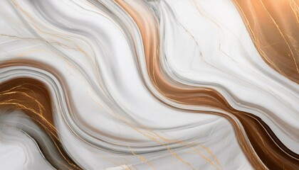 Obraz premium abstract white marble background with brown and gray color natural patterns for design art work stone wall texture background