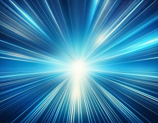 Obraz premium bright sunbeams shiny summer background with vibrant blue color tones