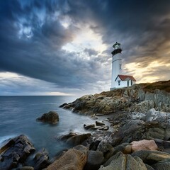 lighthouse on the coast