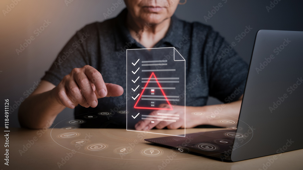 Poster comprehensive risk analysis in business decisions for effective risk management strategies and frame