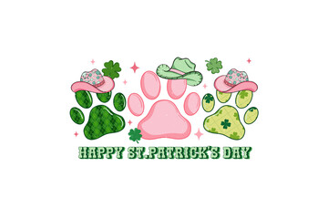 Happy St. Patrick's Day, Western Patrick's day Sublimation t Shirt Design