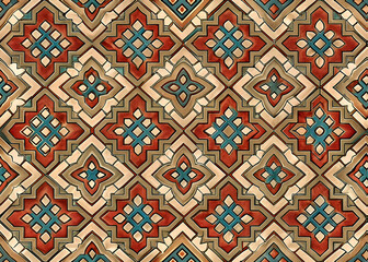 Ornate geometric tile pattern design.