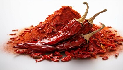 Fototapeta premium dried red hot chili peppers