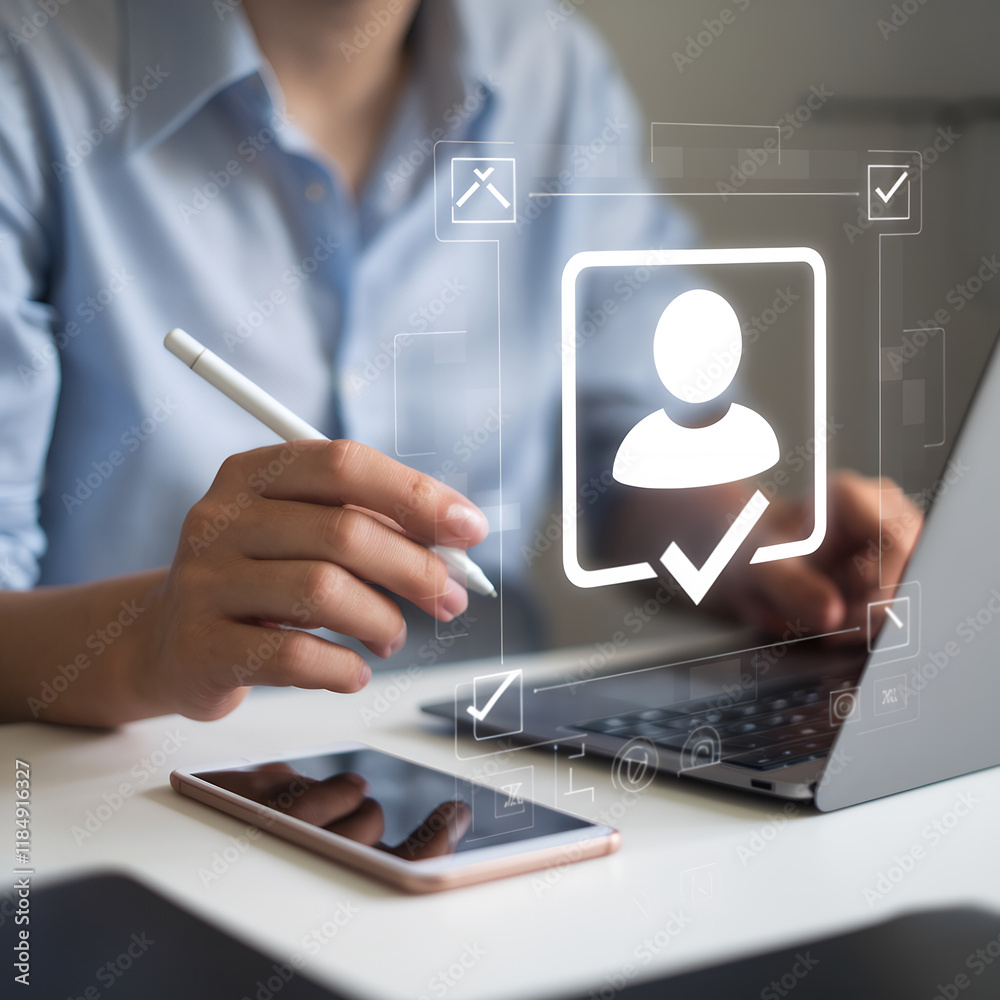 Poster understanding the importance of know your customer (kyc) procedures in financial services for compli