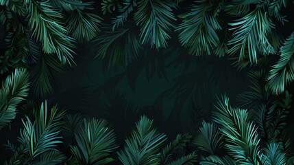 dense green pine foliage background texture