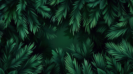 dense green pine foliage background texture