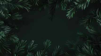 dense green pine foliage background texture