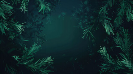 dense green pine foliage background texture
