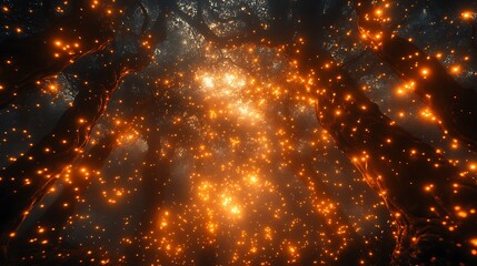 Enchanting Firefly Lit Forest At Night