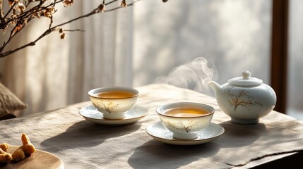 Serene Tea Ceremony: A Moment of Tranquility