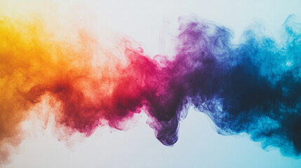 A single splash of color on a white canvas symbolizes the beginning of something beautiful, evoking creativity and new possibilities. The blurred empty space amplifies the chaos of potential