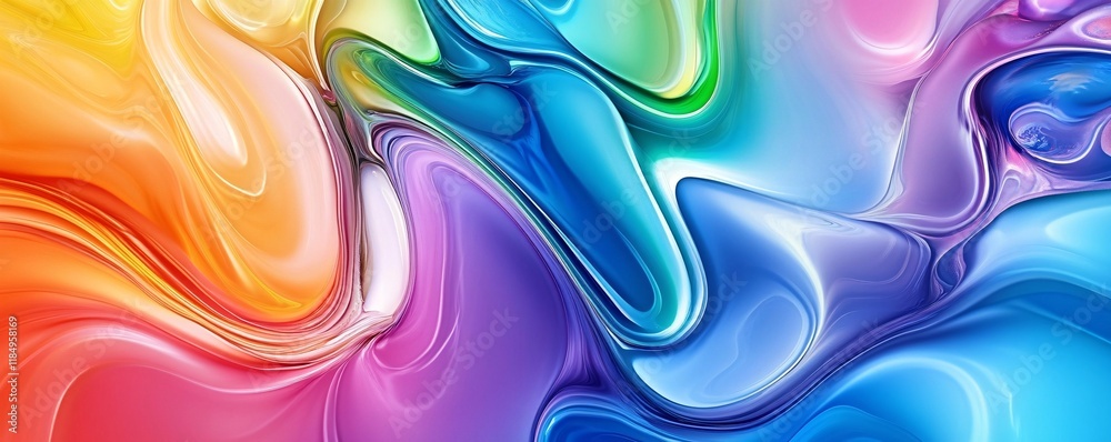 Poster colorful abstract background flowing smoothly with bright colors