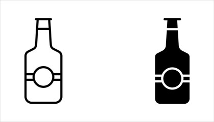 beer drink icon set, on white background.