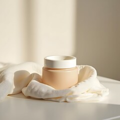 Pure Elegance A Tranquil Display of Skincare Purity