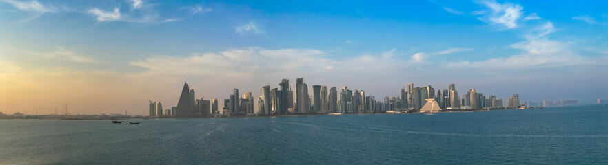 Obraz premium View from east coast to west coast in different time periods