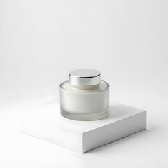 Pure Radiance Luxurious Skincare Cream Jar in Elegant Setting