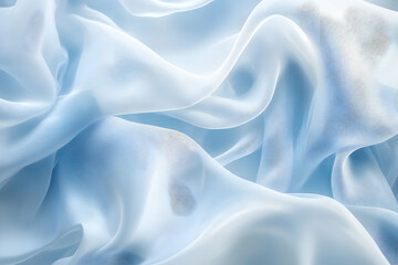 Obraz premium Elegant white and blue luxury background with softly blurred glowing light for refined aesthetics