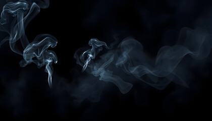Fototapeta premium smoke kills isolated with white highlights, png