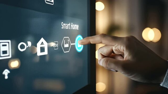 1_Modern Cable Card System in High Tech Smart Home