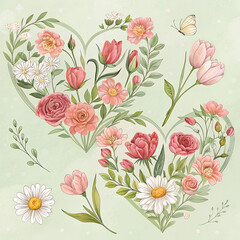 seamless pattern with roses